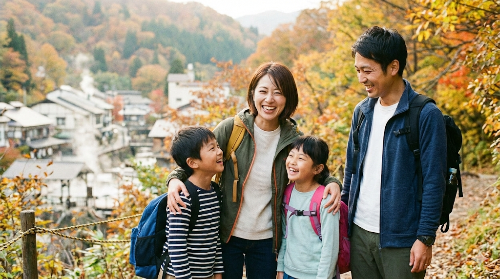 有休を取得し家族での時間を過ごしているイメージ画像