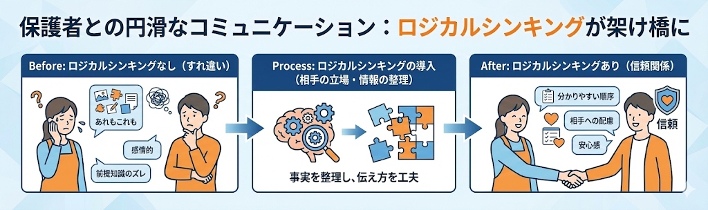 保護者との円滑なコミュニケーションについての説明画像
