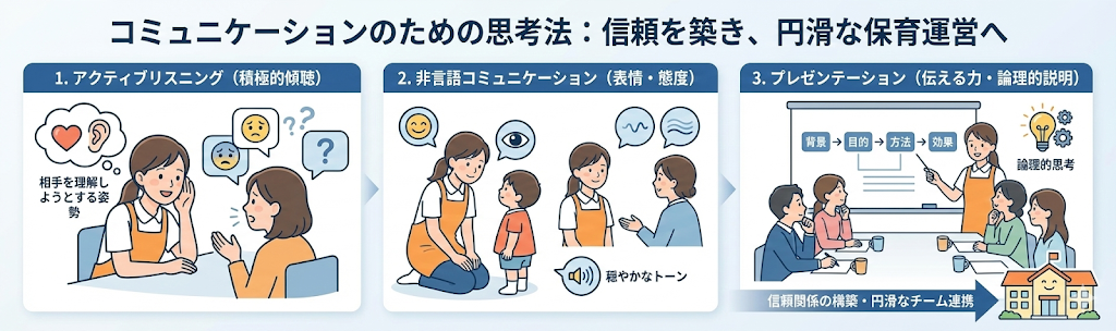 コミュニケーションのための思考法についての説明画像