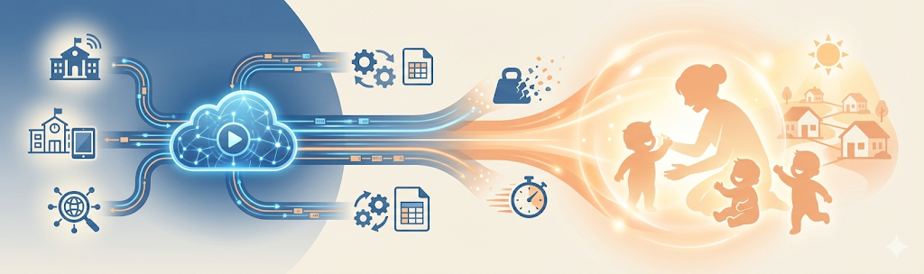 保育DX完了後の未来像についての説明画像